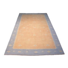 Vintage Dhurrie-Teppich mit geometrischen Mustern, von Rug & Kilim