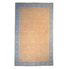 Vintage Dhurrie-Teppich mit geometrischen Mustern, von Rug & Kilim