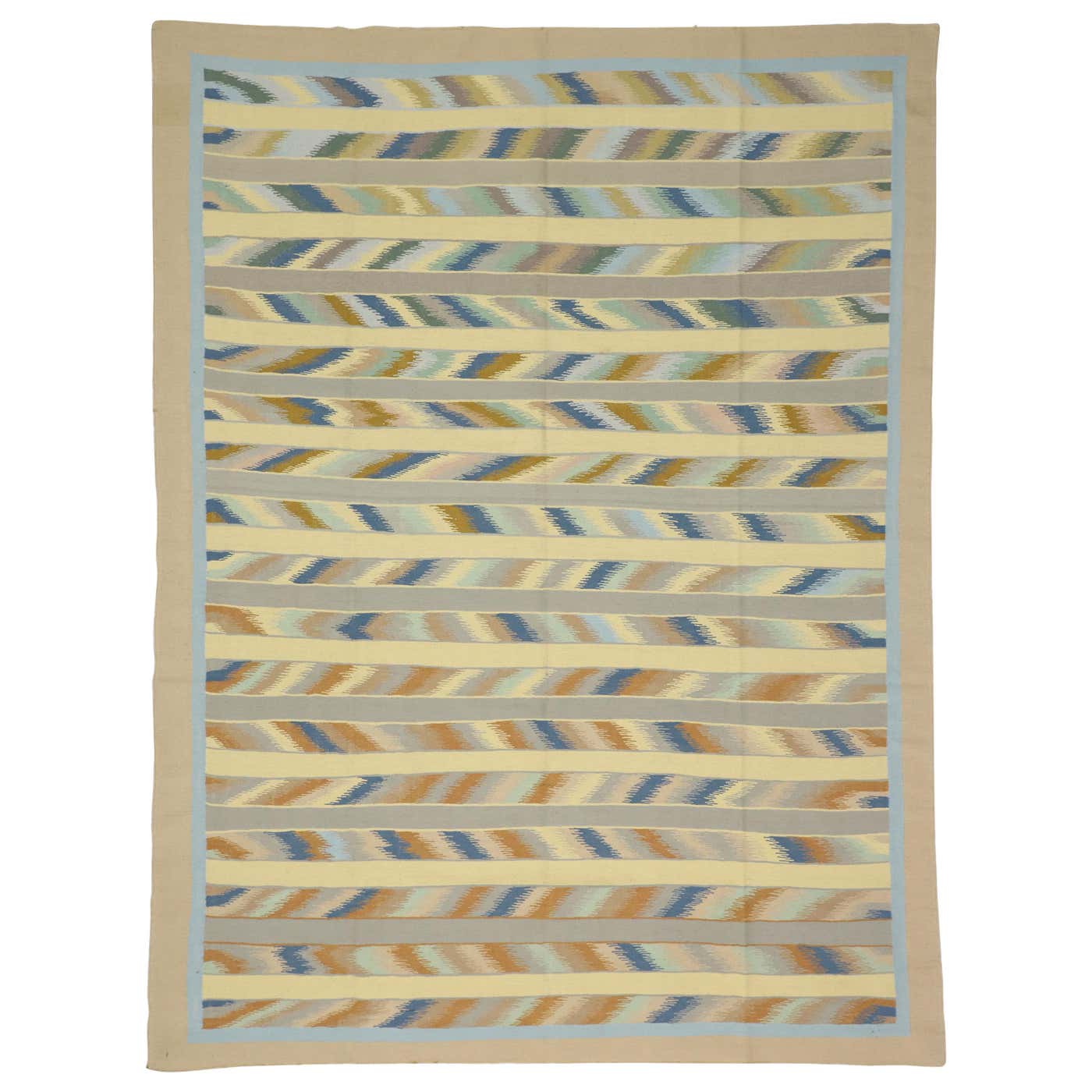 Vintage Dhurrie Rug with Bohemian Southwestern Desert Style For Sale at ...