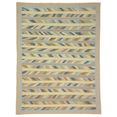 Used Dhurrie Rug with Bohemian Southwestern Desert Style