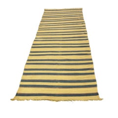 Vintage Dhurrie Runner Rug with Stripes, from Rug & Kilim