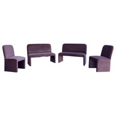 Bancs et chaises vintage D.I.A. Waterfall, 6 places assises