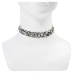 Gargantilla Vintage Diamante Mediana Circa 1970s