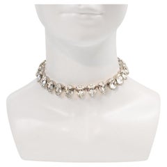 Vintage Diamante Pear Shape Choker Circa 1980s