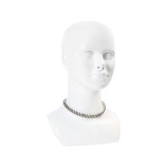 Vintage Diamante Round Shape With Pave Choker Necklace Circa 1980s