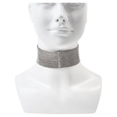 Breites Vintage-Diamant-Choker Circa 1970er Jahre