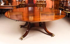 Vintage Diameter Regency Mahogany Dining Table William Tillman 20th Century