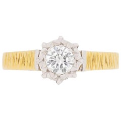 Vintage Diamond 0.30 Carat Solitaire Ring, circa 1950s