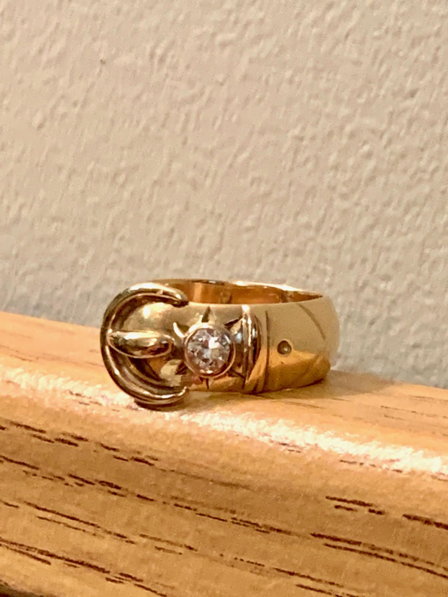 antique buckle ring