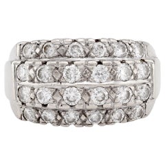Vintage Diamond 14K White Gold Ring