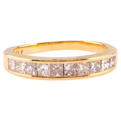 Diamantring aus 14 Karat Gelbgold mit Vintage-Diamant