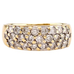 Vintage Diamond 14K Yellow Gold Band