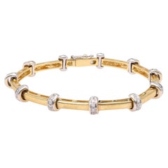 Vintage Diamond 18k Gold Bracelet