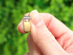 Ohrringe aus 18 Karat Gelbgold und 18 Karat Weißgold mit Diamanten