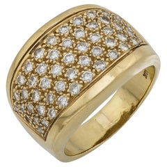Fascia vintage con diamante in oro giallo 18 carati