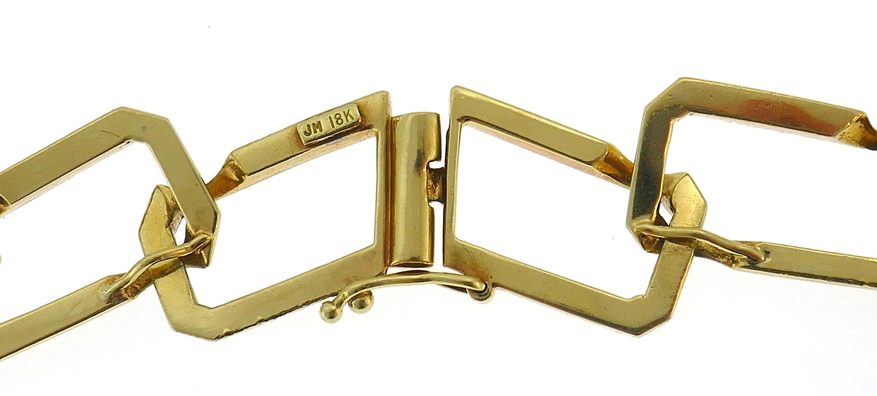 Chaîne collier vintage en or jaune 18 carats avec diamants - Bijoux de succession en vente 2