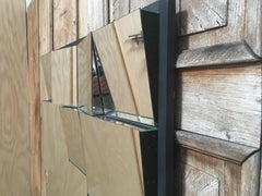 Vintage Diamond 1970s Slopes Mirror