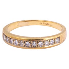 Halb-Eternity-Ring, Diamant 9 Karat Gold