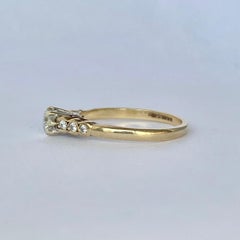 Vintage Diamond and 9 Carat Gold Solitaire Ring