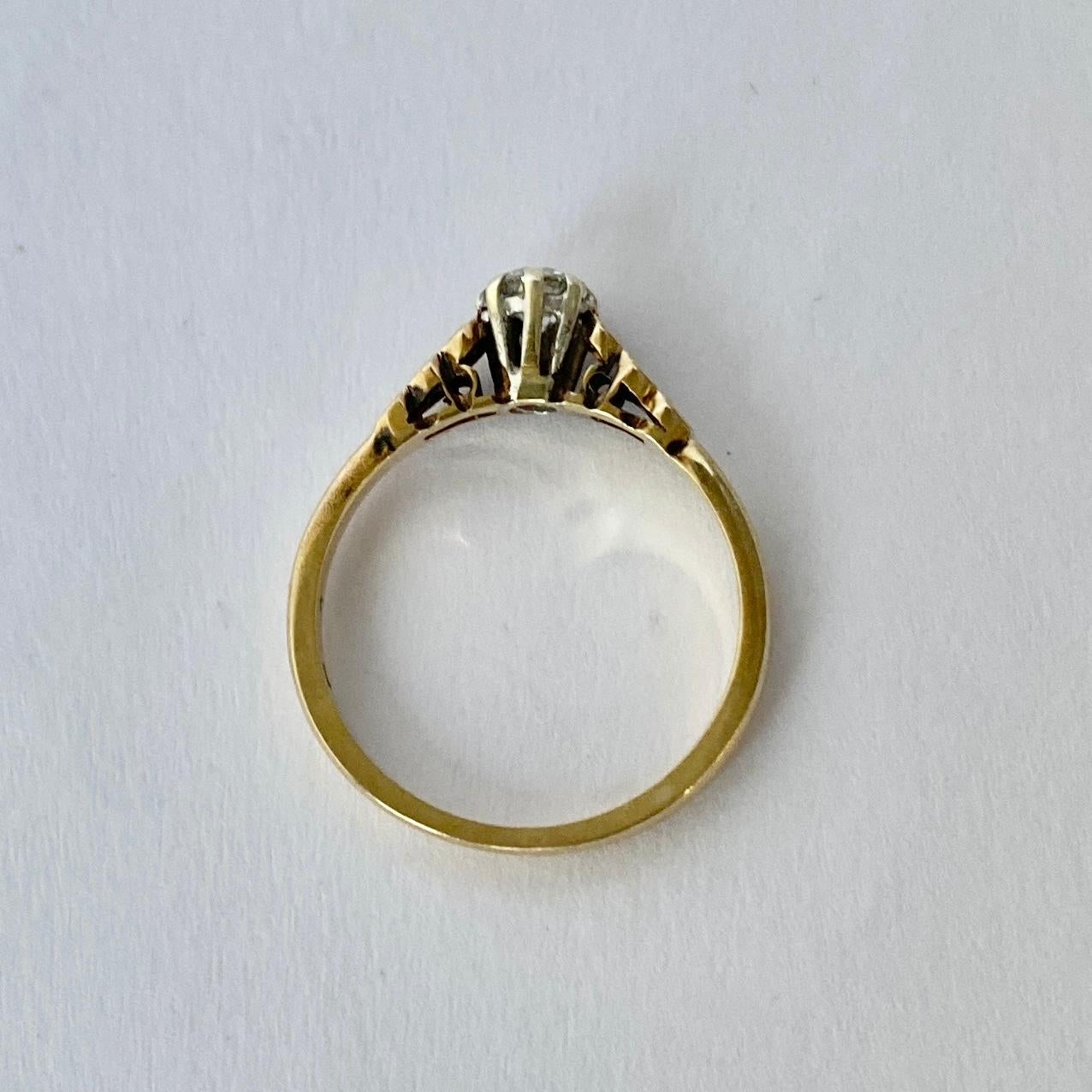 9 carat gold diamond ring