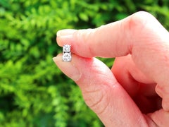 Vintage 90s Diamond and 12ct White Gold Stud Earrings