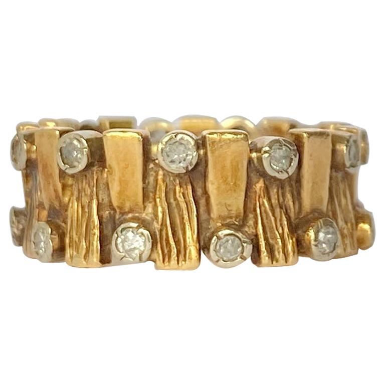 Bracelet vintage en or 18 carats et diamants