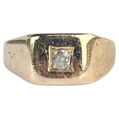 Vintage Diamant und 18 Karat Gold Ring