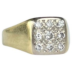 Anello vintage con diamanti e oro 18 carati