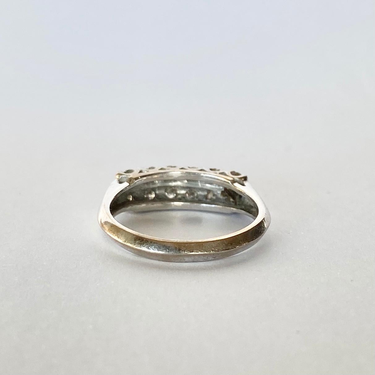18 carat white gold eternity ring