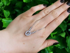 Vintage Diamond and 18k White Gold Necklace, 1981