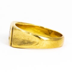 Vintage Diamond and 9 Carat Chunky Ring