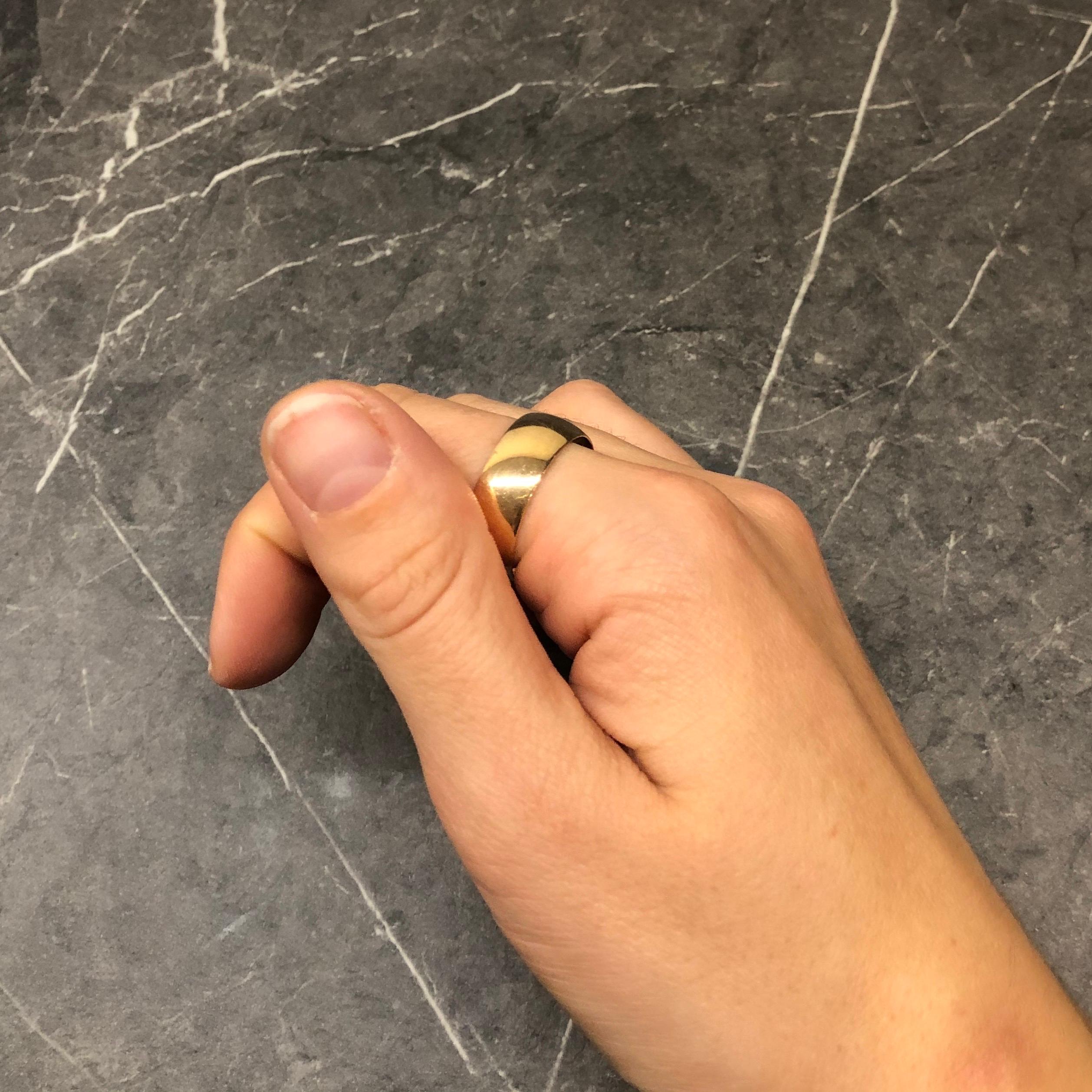 Fascia Gypsy in oro 9 carati e diamanti vintage in vendita 1