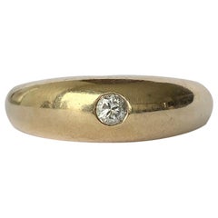 Vintage Diamant und 9 Karat Gold Band