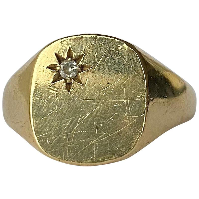 Diamant-Ring aus 9 Karat Gold