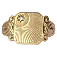 Vintage Diamond and 9 Carat Gold Ring