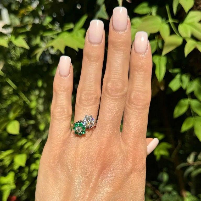 emerald toi et moi ring
