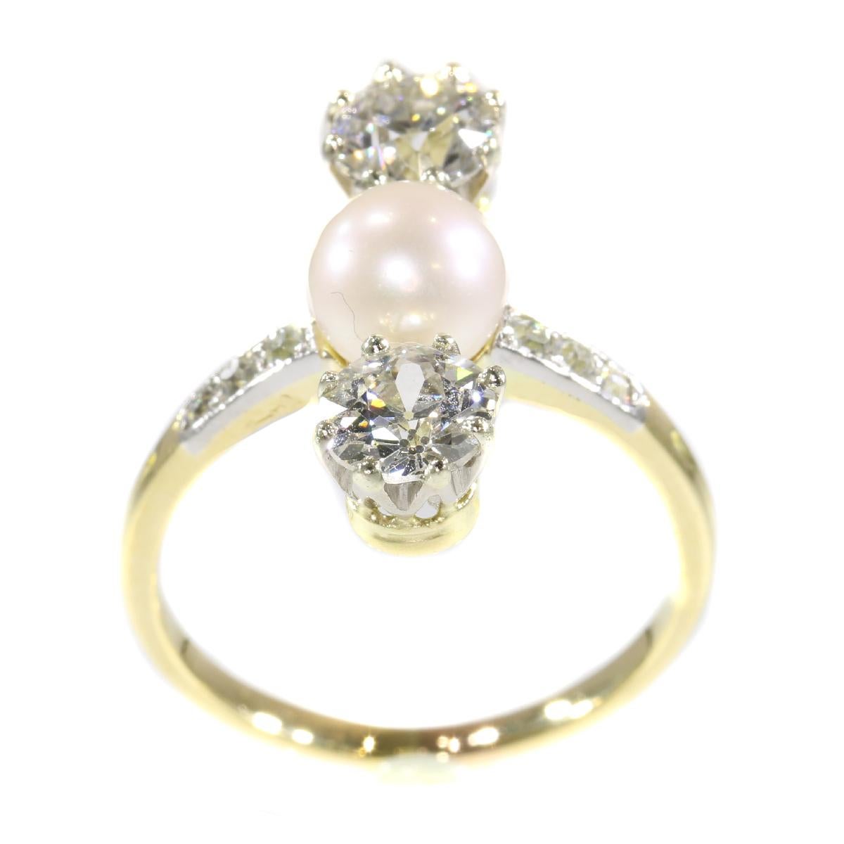 pearl engagement rings vintage