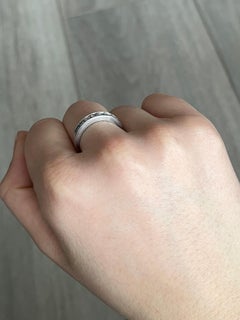 Vintage Diamond and Platinum Half Eternity Ring