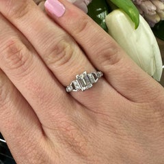 Vintage Diamond And Platinum Ring, 0.81 Carats F VS2, Circa 1950