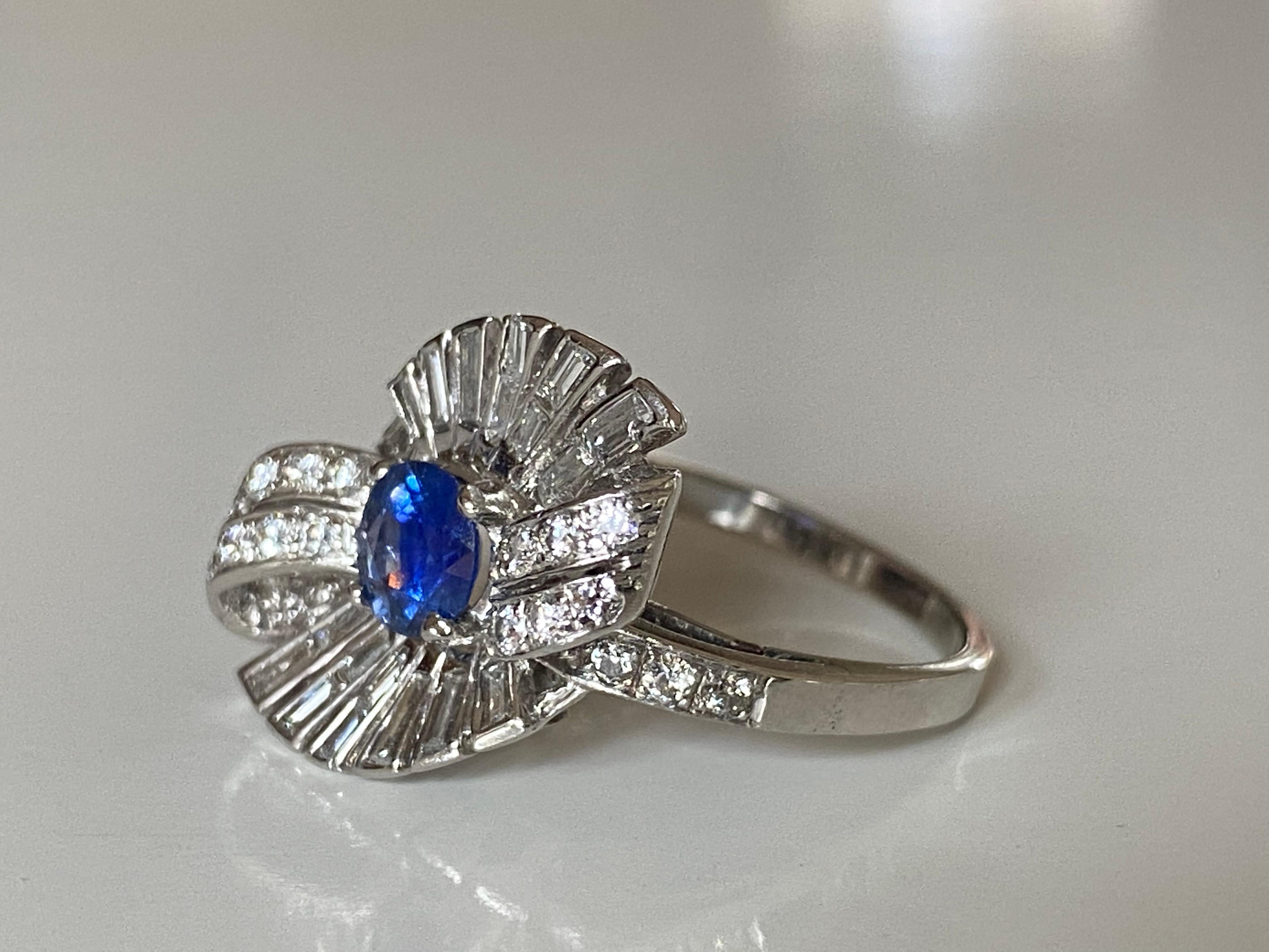sapphire bow ring