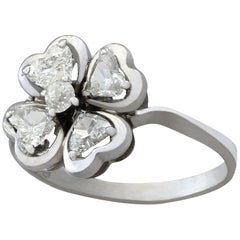 Vintage Diamond and White Gold Dress Ring, circa 1980