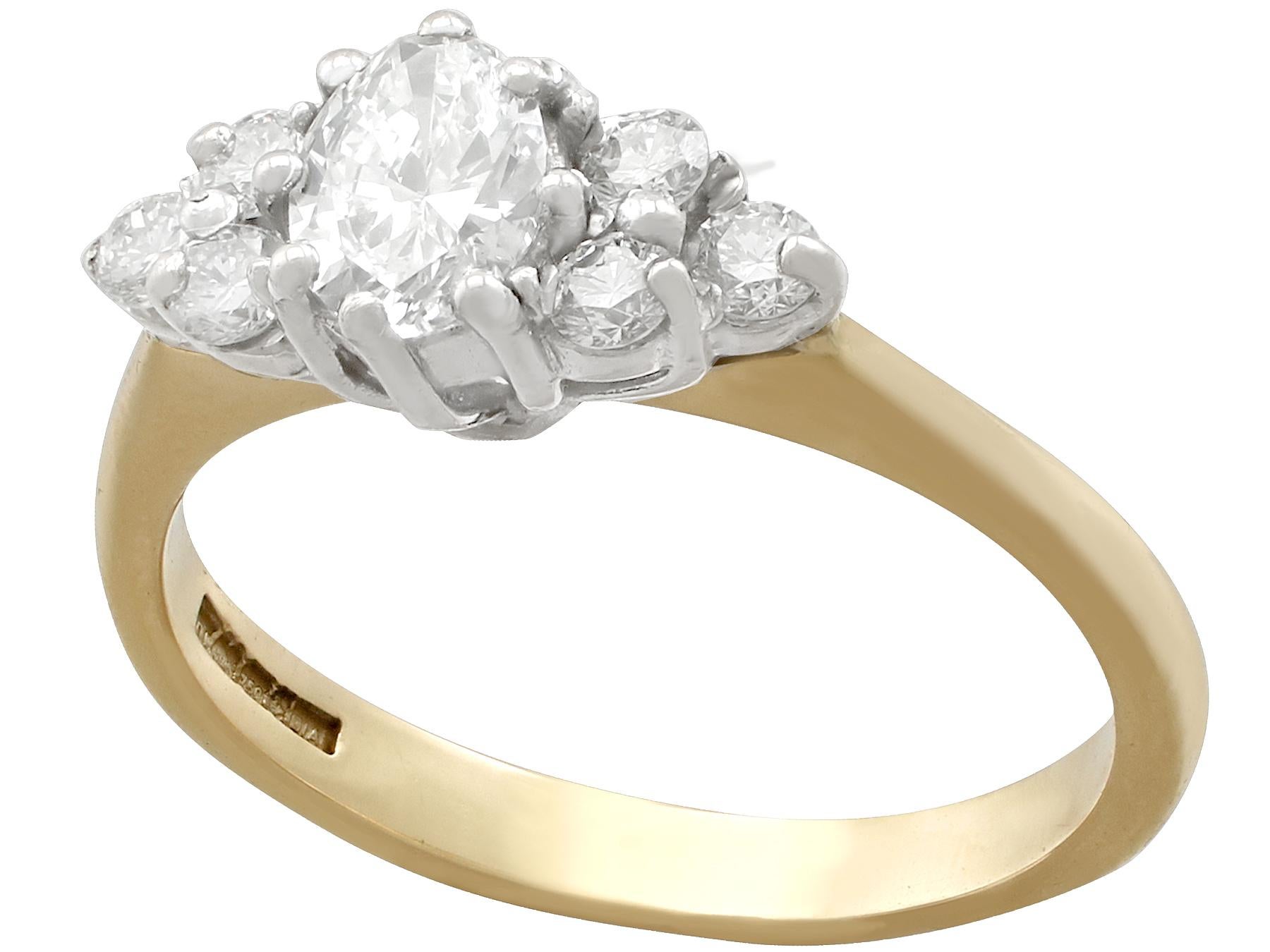 oval cluster engagement ring