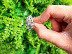 Vintage Diamond and Yellow Gold Marquise Ring, Circa 1940