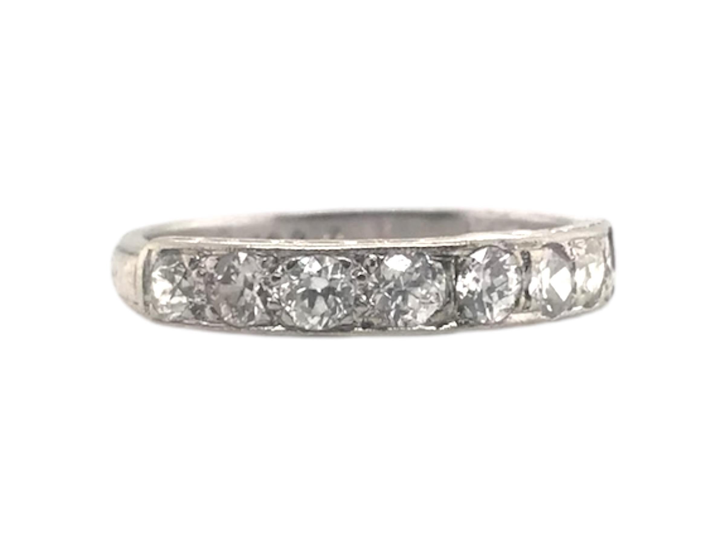 Art Deco Vintage Diamond Band January 8, 1924