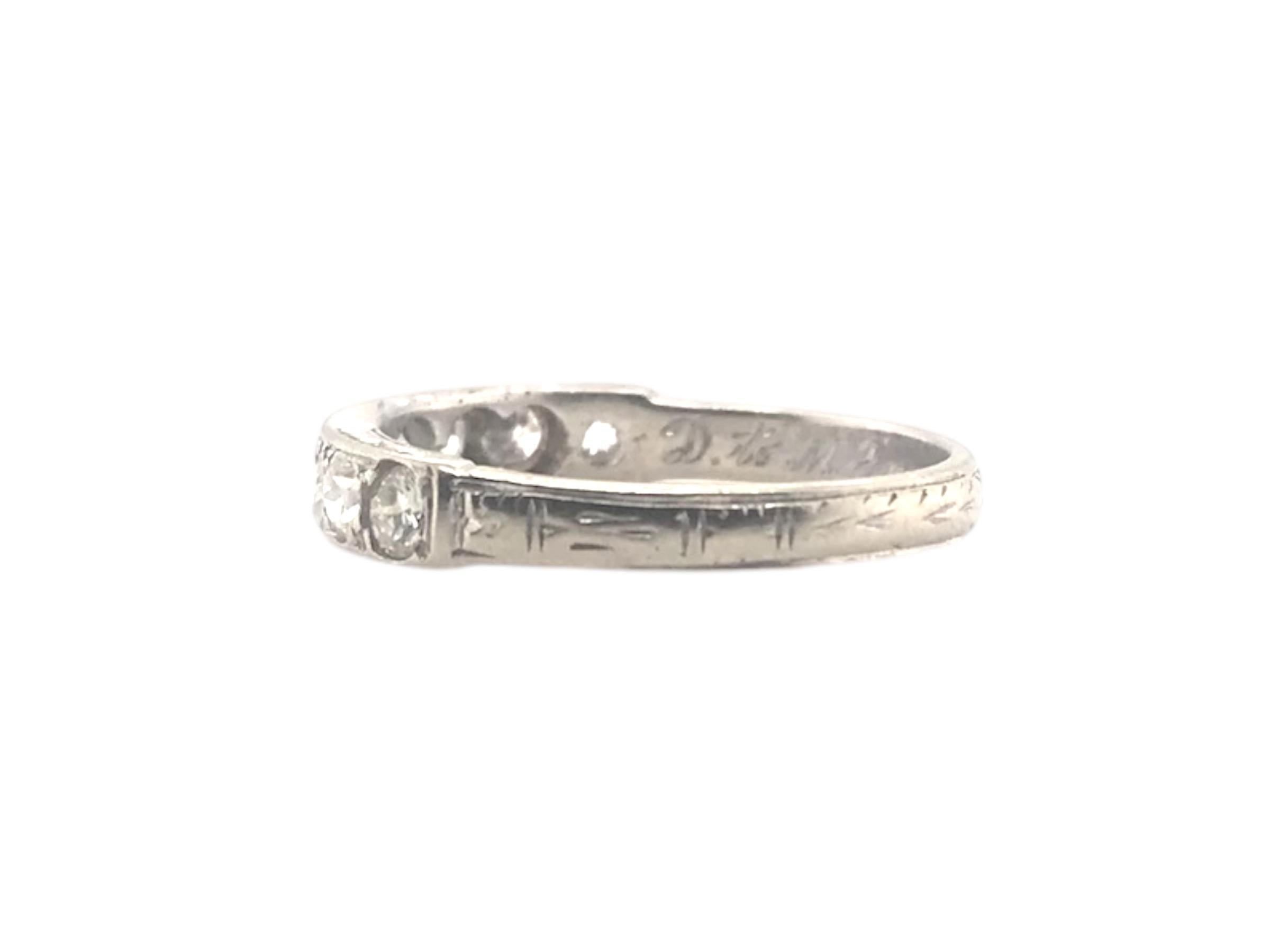 Vintage Diamond Band January 8, 1924 In Good Condition In Montgomery, AL