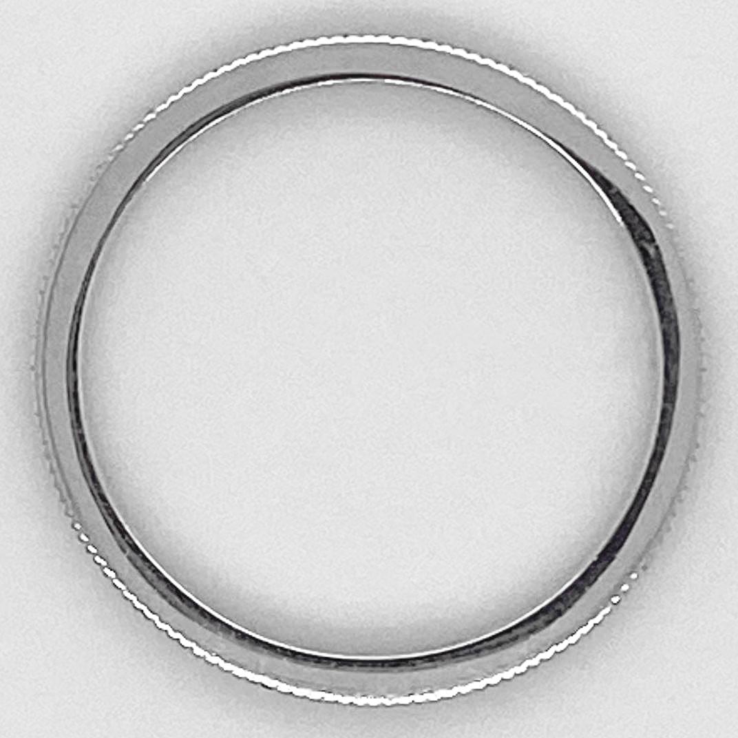 Vintage Diamant-Ring, 0,40 Karat Diamant Milgrain Ehering (Rundschliff) im Angebot