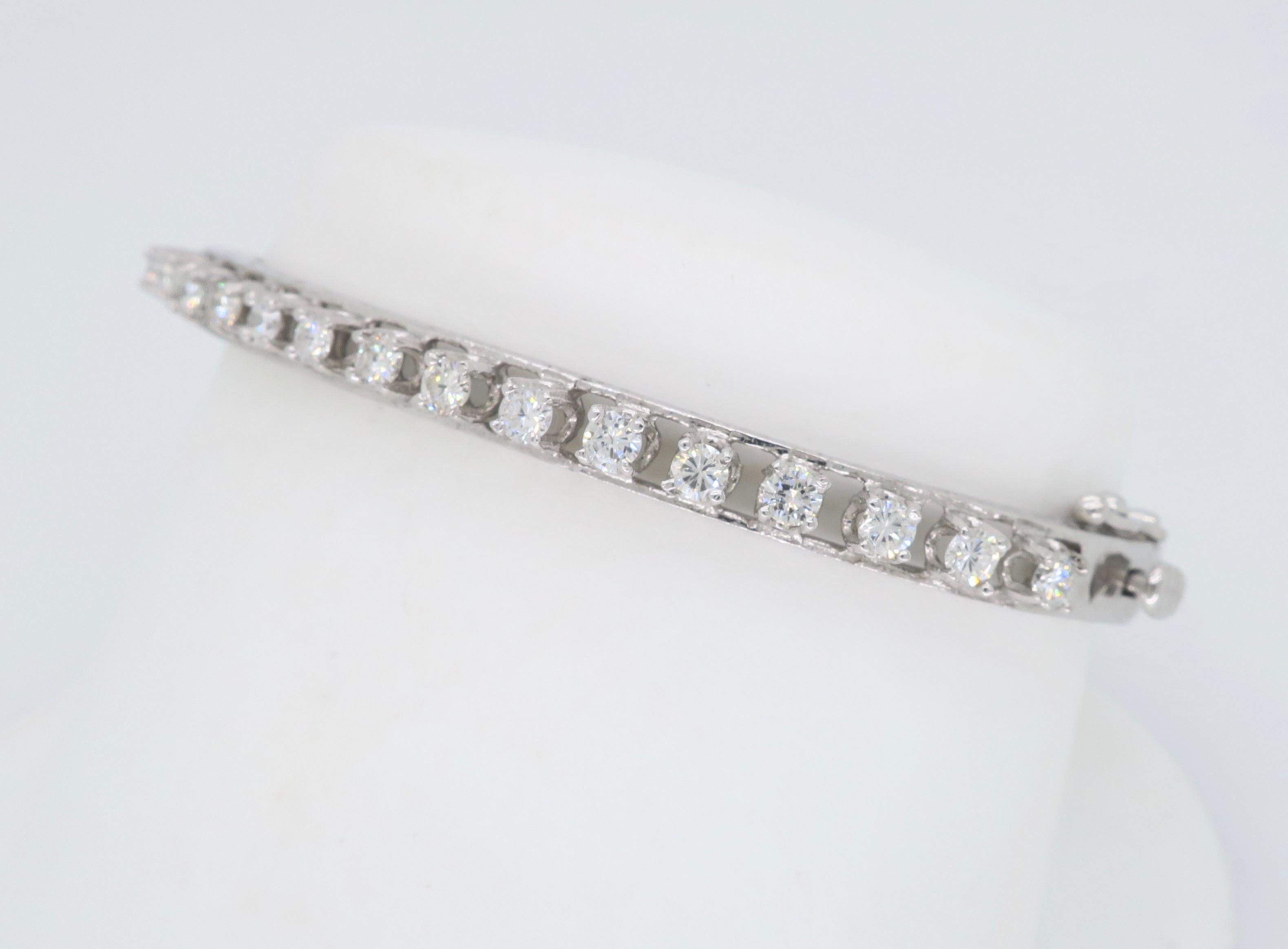 Women's Vintage Diamond Bangle Bracelet