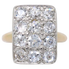 Vintage Diamond Bar Ring Made in 14k