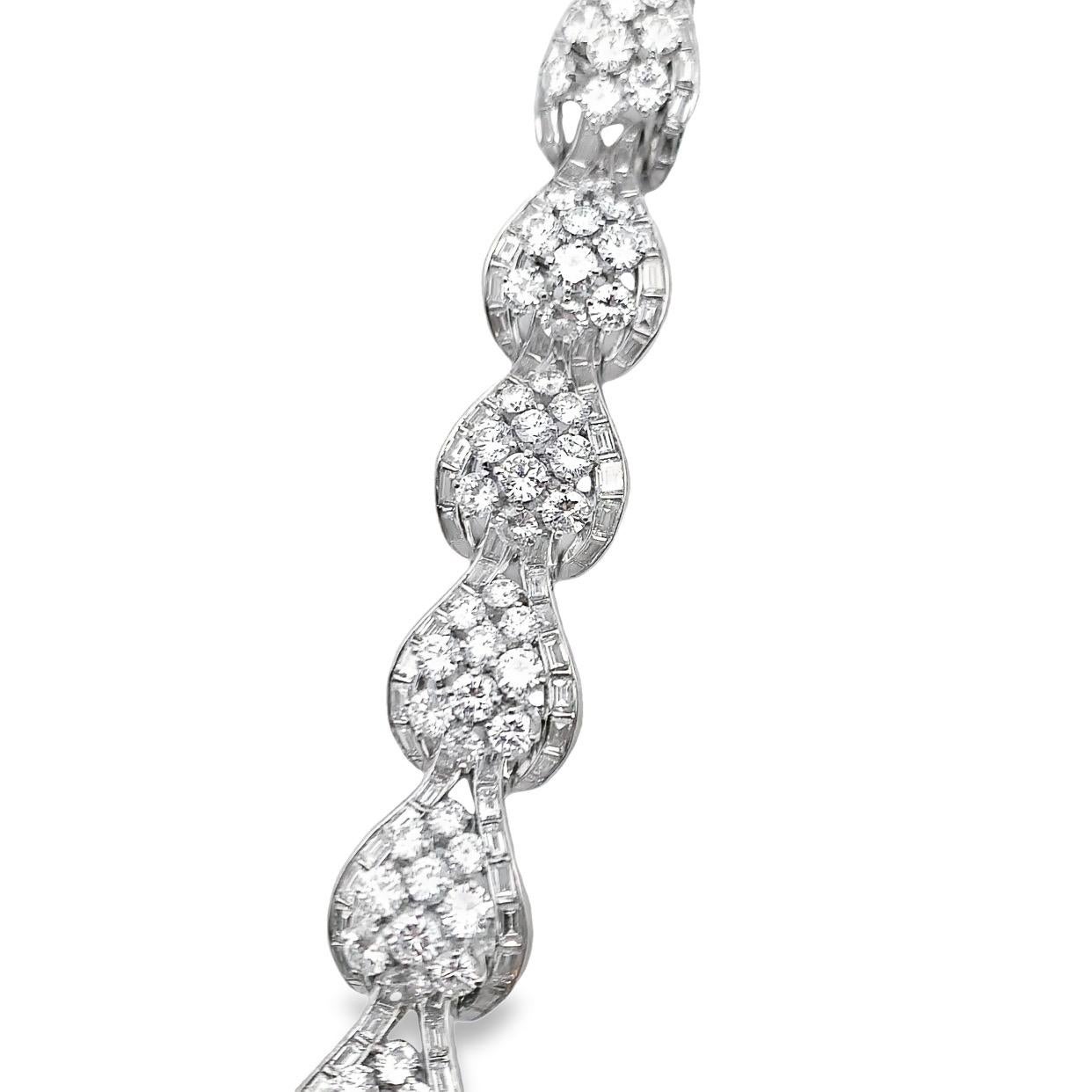 Bracelet vintage avec diamants Pour femmes en vente
