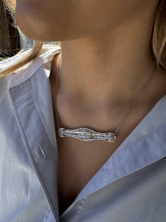 Vintage Diamond Brooch Conversion Necklace